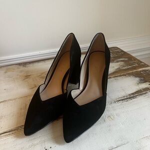 1. State Black Suede Heels